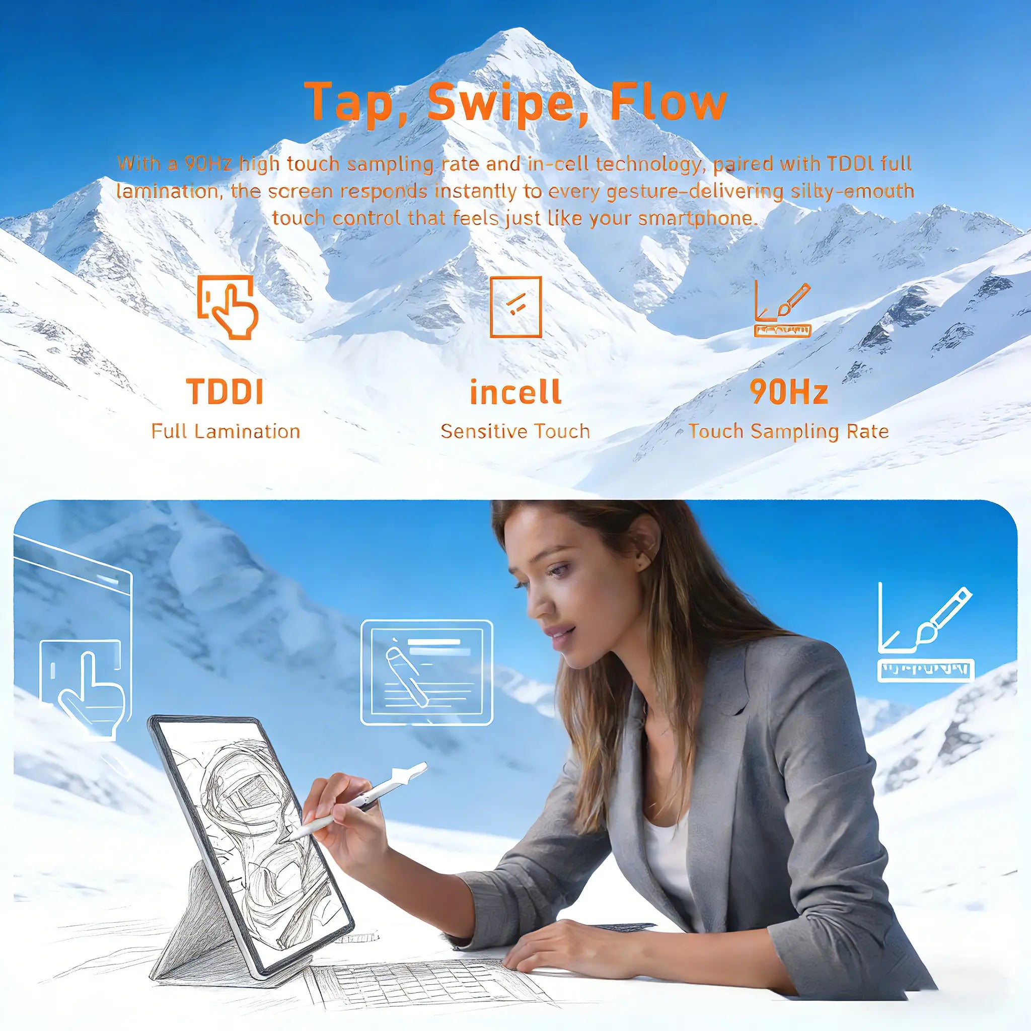 2026 Family 2-In-1 Android 15 Tablet, 10.1" Large Screen,24Gb(6Gb+18Gb) RAM 256GB Storage, Keyboard, Mouse,Stylus, Case Bundle for Kids Learning & Home Use Gift HD Pixel High Murah