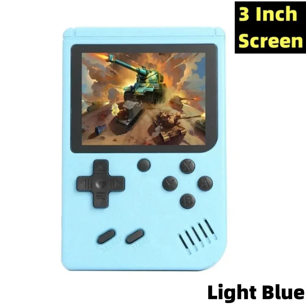 Mini Handheld Video Game Console Retro Portable Macarone 8 Bit 3.0/2.4 Inch Color LCD Kids Color Game Player Built in 500 Games