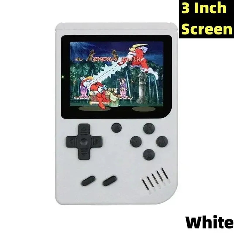 Mini Handheld Video Game Console Retro Portable Macarone 8 Bit 3.0/2.4 Inch Color LCD Kids Color Game Player Built in 500 Games
